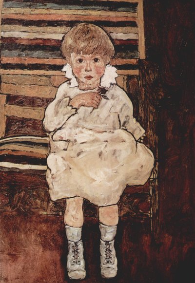 Bambino seduto da Egon Schiele